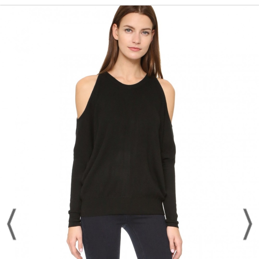 Tamara Mellon Cold Shoulder cashmere sweater